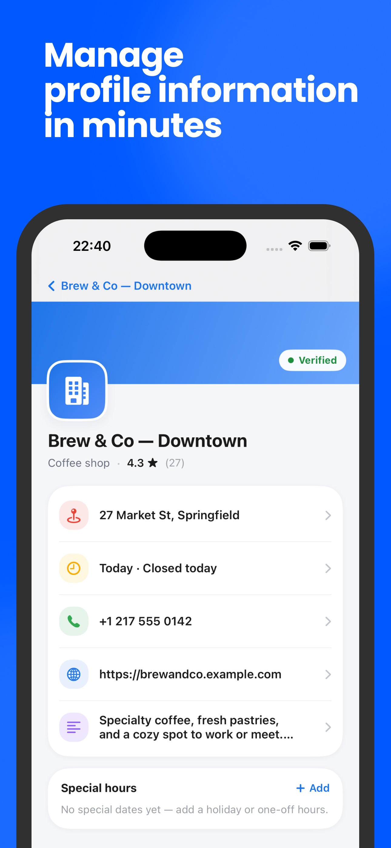 Business Profile screenshot 4